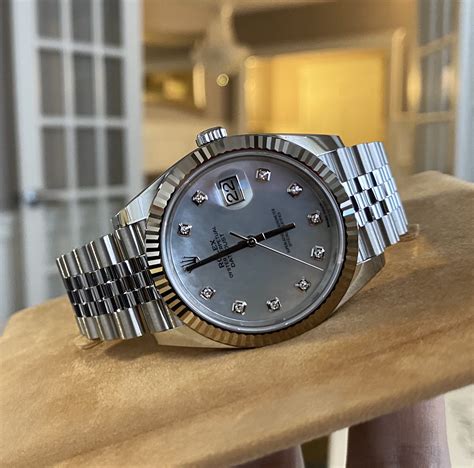 rolex datejust 41 126334 white gold mother of pearl|Rolex Datejust 41 126334 review.